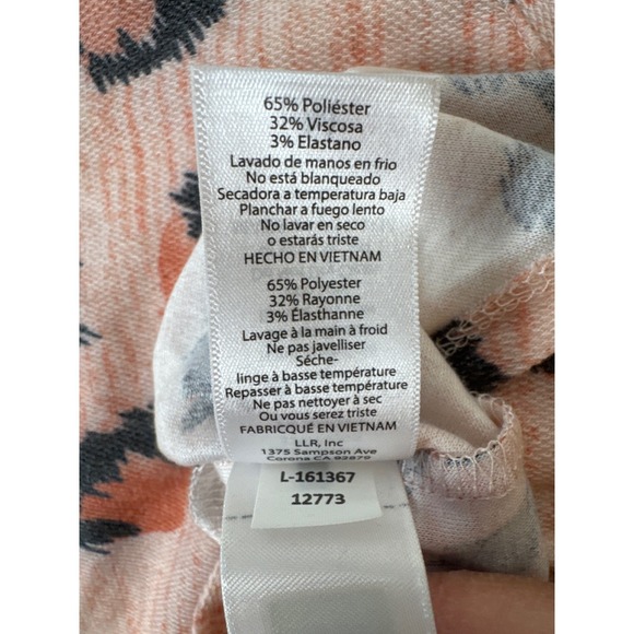 LuLaRoe Renee Top‎ Leopard Print V Neck Dolman Sleeve Size M - Picture 5 of 14